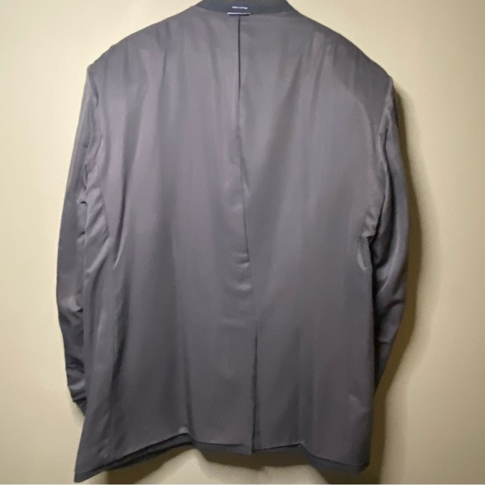 Saddlebred Motion Stretch Sport Coat Men 52L Grey Two Button Single Vented - Picture 5 of 9